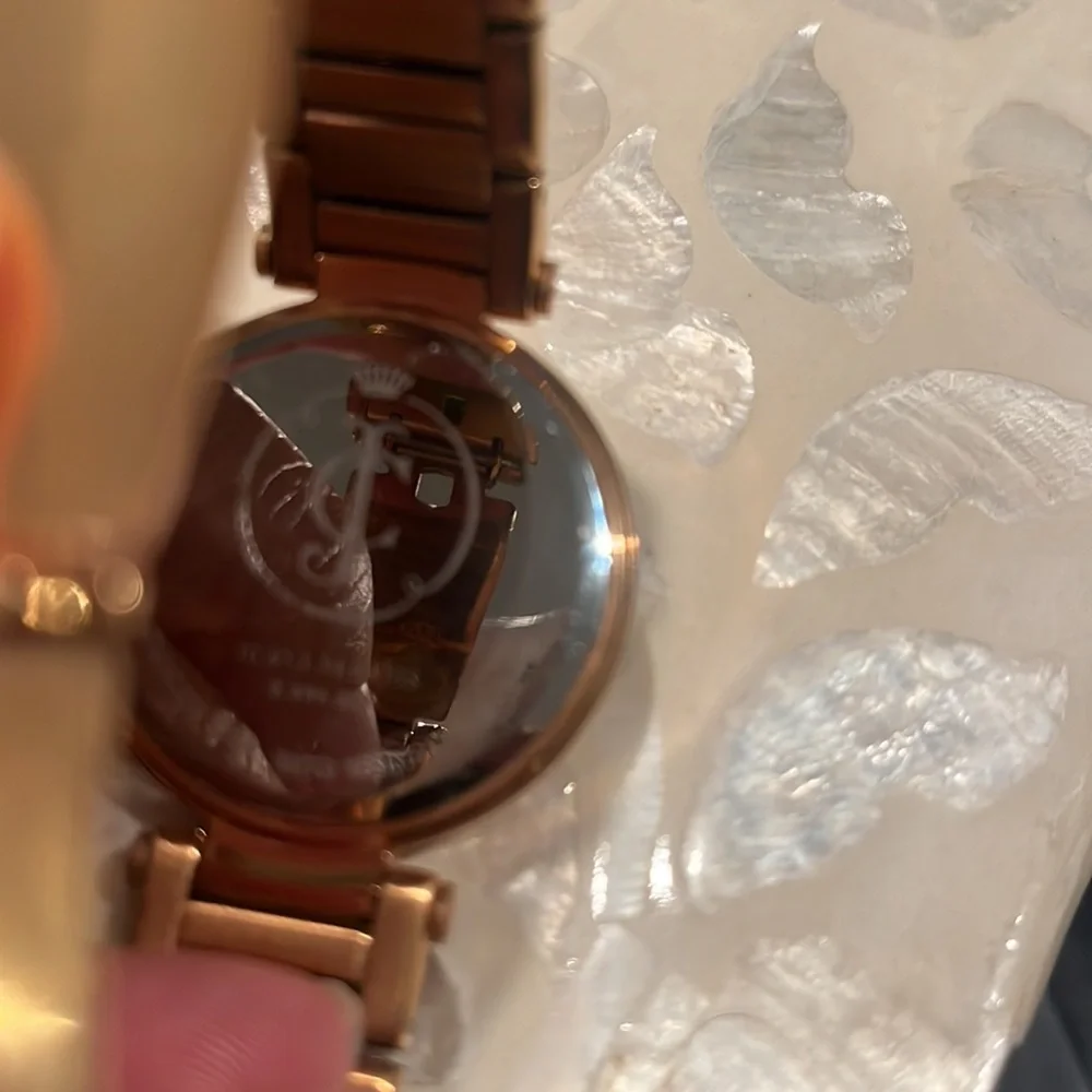 Juicy Couture Luxe Ladies Watch Rose Gold Stone Set